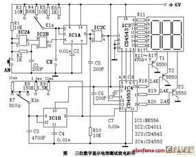 三位數(shù)字顯示電容測試表電路設(shè)計詳解